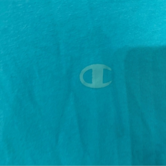 Champion Authentic Athleticwear Short Sleeve T-Shirt in Aqua Excursion Sz XL GUC - Picture 4 of 9